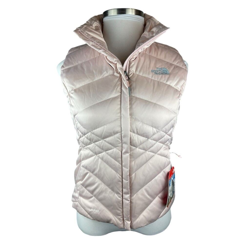 NWT The North Face Aconcagua Vest Purdy Pink Goose Down Full Zip Women's Medium - Picture 4 of 16